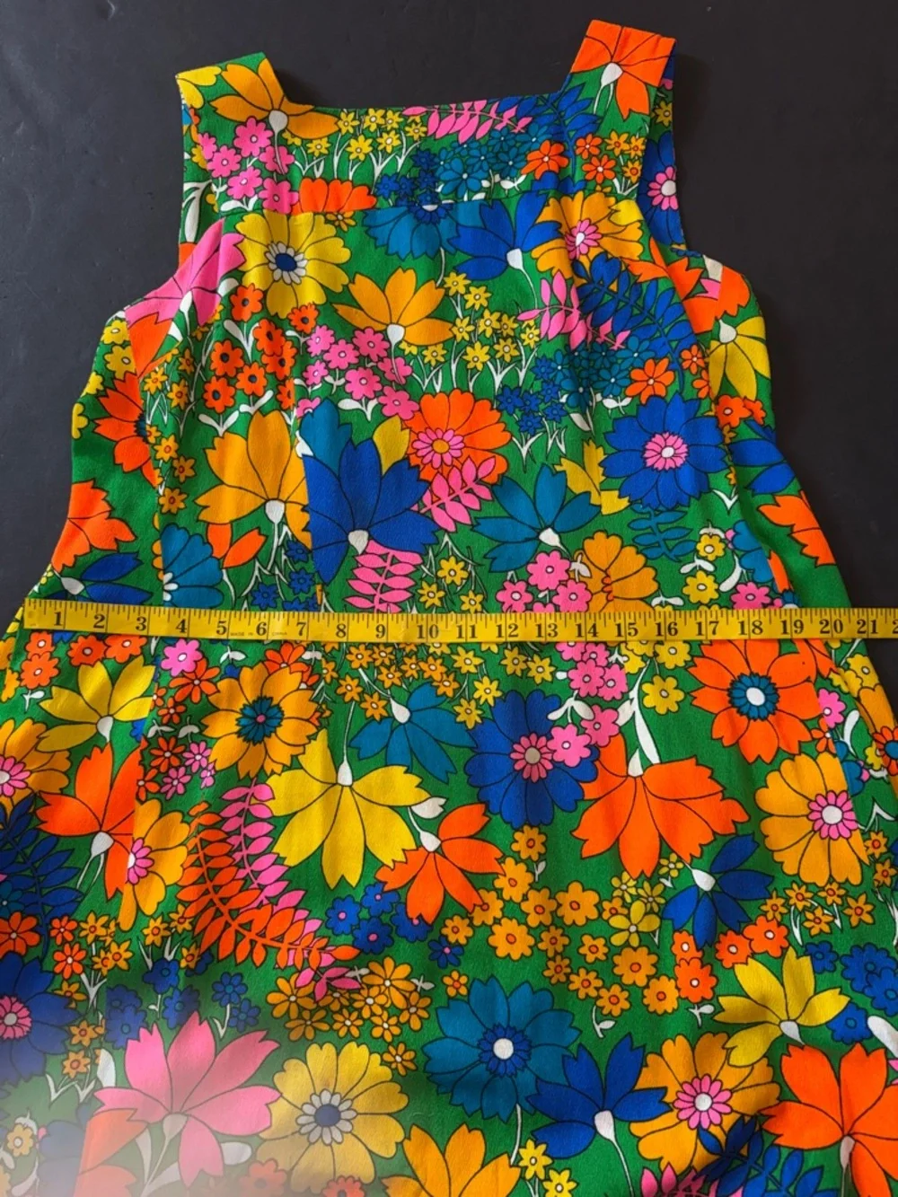 Vintage Hawaiian Flower Power Maxi Dress - Picture 8 of 17